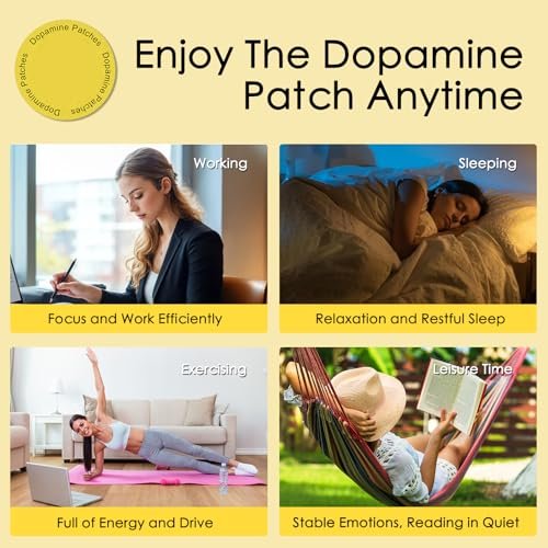 Chrxbei Dopamin-Pflaster Extra Stark – Dopamin & Serotonin Gleichgewicht – Vegane Stimmungs- und Entspannungspflaster für Männer und Frauen – 30 Stück