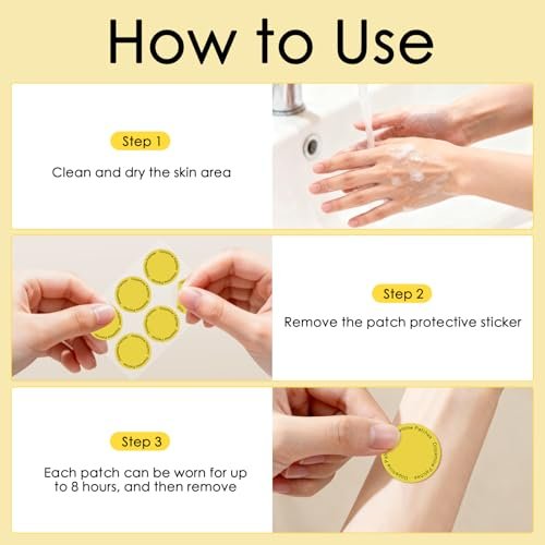 Chrxbei Dopamin-Pflaster, extra starke pflanzliche Formel, vegane Stimmungsbalance-Pflaster für Männer und Frauen, 60 Stück