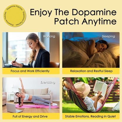 Chrxbei Dopamin-Pflaster Extra Stark – Dopamin & Serotonin Gleichgewicht – Vegane Stimmungs- und Entspannungspflaster für Männer und Frauen – 30 Stück