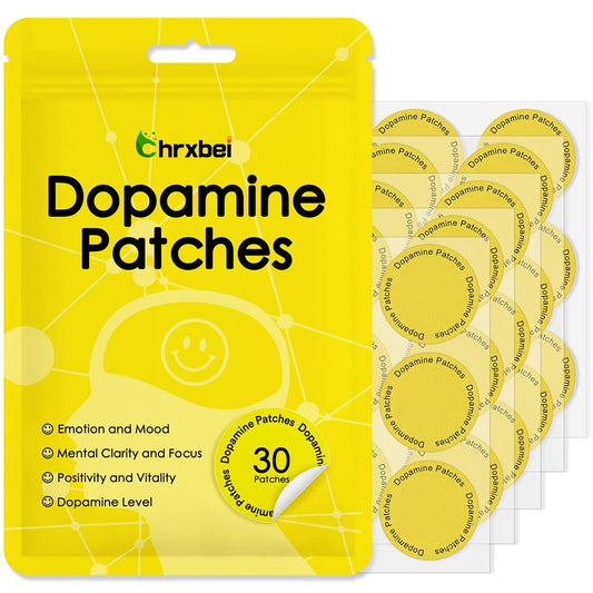 Chrxbei Dopamin-Pflaster Extra Stark – Dopamin & Serotonin Gleichgewicht – Vegane Stimmungs- und Entspannungspflaster für Männer und Frauen – 30 Stück