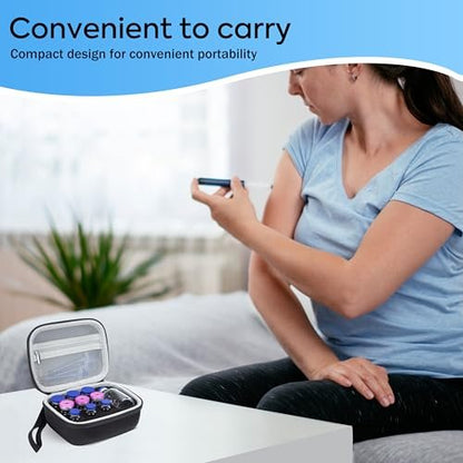 10 Slots Insulin Vial Protector Case - Insulin Vial Organizer Bag für Diabetiker, passend für Standard 1ml, 3ml, 5ml, 10ml und 30ml Vials