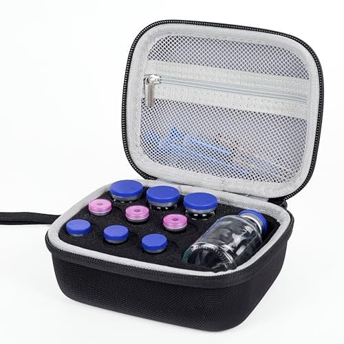 10 Slots Insulin Vial Protector Case - Insulin Vial Organizer Bag für Diabetiker, passend für Standard 1ml, 3ml, 5ml, 10ml und 30ml Vials
