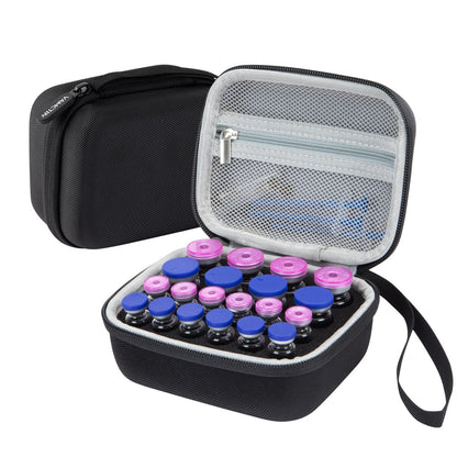 20-Fach Insulinflaschen-Schutzcase – Insulinflaschen-Organizer für Diabetiker, passend für 1 ml, 3 ml, 5 ml und 10 ml Fläschchen