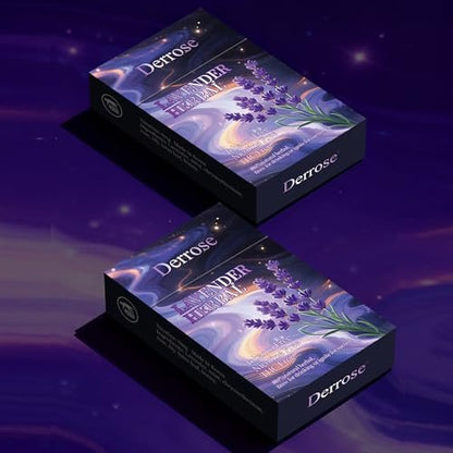 Derrose® Lavendel Kräuterstäbchen, Kräuterzigaretten, Nikotinfrei & Tabakfrei, Hilfe beim Rauchstopp, Bessere Wirkung in Kombination mit Nikotinpflastern, Raucherentwöhnung, 2er-Pack – 40 Sticks