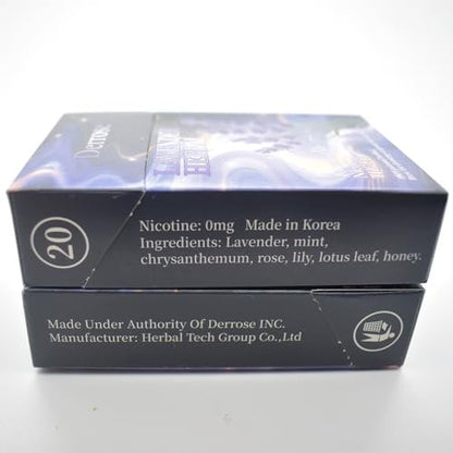 Derrose® Lavendel Kräuterstäbchen, Kräuterzigaretten, Nikotinfrei & Tabakfrei, Hilfe beim Rauchstopp, Bessere Wirkung in Kombination mit Nikotinpflastern, Raucherentwöhnung, 2er-Pack – 40 Sticks