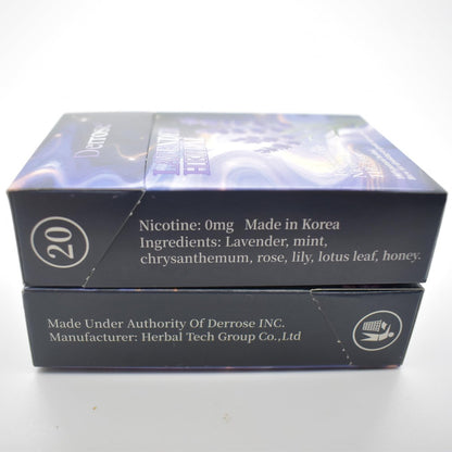 Derrose® Lavendel Kräuterstäbchen, Kräuterzigaretten, Nikotinfrei & Tabakfrei, Hilfe beim Rauchstopp, Bessere Wirkung in Kombination mit Nikotinpflastern, Raucherentwöhnung, 2er-Pack – 40 Sticks