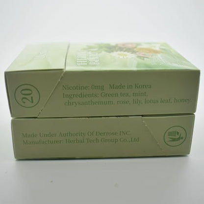 Derrose® Kräutermischung Kräutersticks, nikotin- und tabakfrei, helfen beim Aufhören, bessere Wirkung in Kombination mit Nikotinpflastern, Raucherentwöhnungsprodukte, 2 Packungen – 40 Sticks