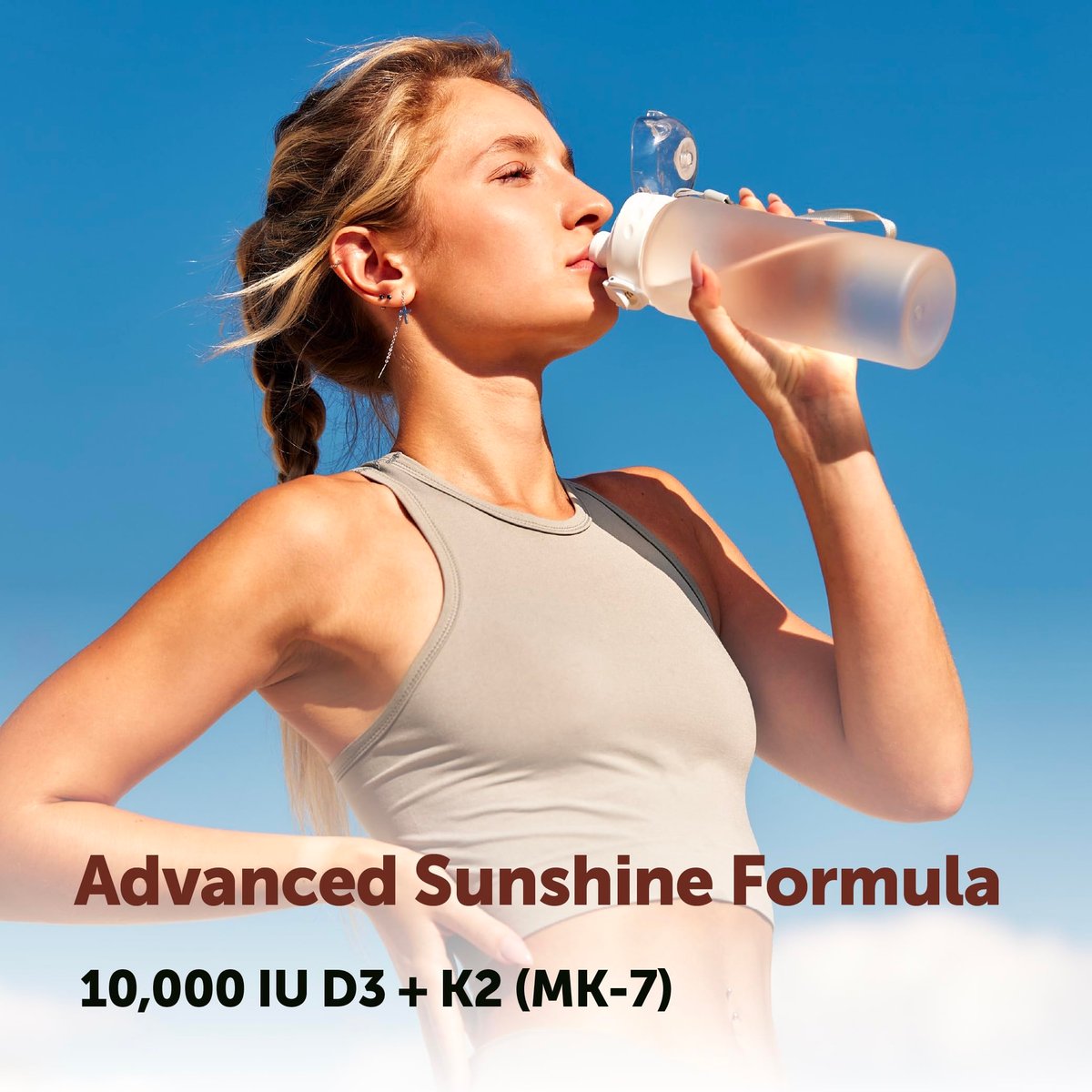 Micro Ingredients Vitamin D3 10.000 IE + K2 MK-7 200 mcg pro Portion, 90 Softgels | Hochdosiertes 2-in-1 D3 K2 Präparat | Leicht zu schluckende Softgels mit Kokosöl | Ohne Gentechnik, Glutenfrei