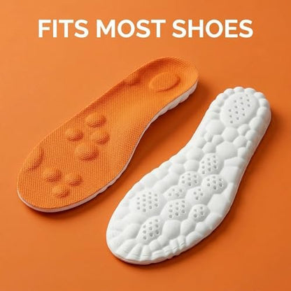 Comfort 365 Steppers Einlegesohlen - Weiche Memory-Schaum-Massage-Cloud-Einlagen für Männer und Frauen - Plantarfasziitis-Einlegesohlen mit Fußgewölbeunterstützung für Schuhe, Arbeitsstiefel, Turnschuhe (US M 11-13)