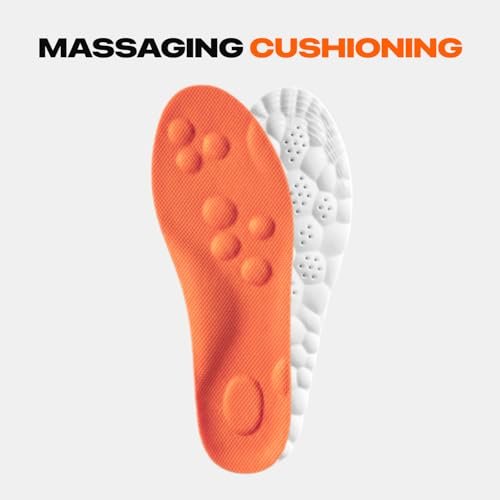 Comfort 365 Steppers Einlegesohlen für Männer und Frauen – 4D Cloud Memory Foam Einlegesohlen für Arbeitsstiefel, Schuhe & Sneaker – Superweich, Anti-Ermüdung, Stoßdämpfung, Fußschmerzlinderung (US M 8-11)