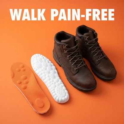 Comfort 365 Steppers Einlegesohlen für Männer und Frauen – 4D Cloud Memory Foam Einlegesohlen für Arbeitsstiefel, Schuhe & Sneaker – Superweich, Anti-Ermüdung, Stoßdämpfung, Fußschmerzlinderung (US M 8-11)