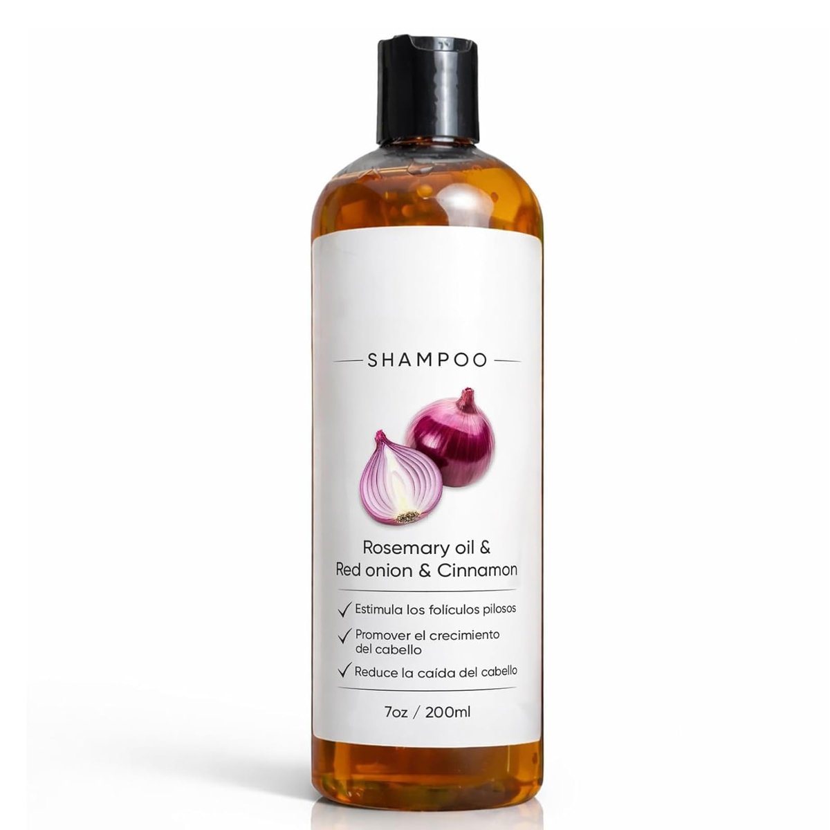 MYSQIHO Onion Shampoo für Haarwachstum mit Rosmarinöl, roter Zwiebel und Zimtextrakt – Stärkt Haarwurzeln, reduziert Haarausfall, fördert das Haarwachstum für Frauen und Männer (200 ml)