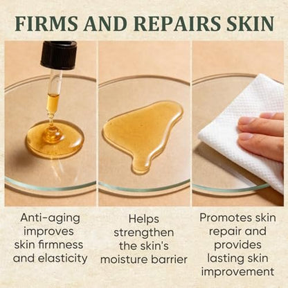 Golden Micro Peptide Tallow Serum – Anti-Aging Essence mit täglicher Feuchtigkeitspflege für einen gesunden Glanz, 100 ml (3,38 fl oz) – Neue verbesserte Formel