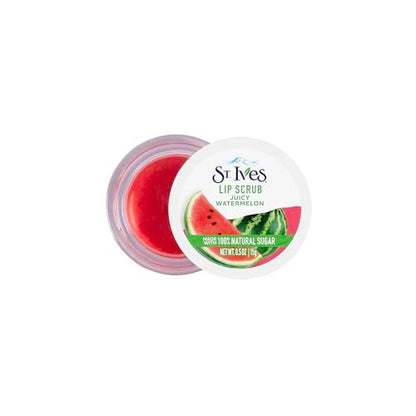 St. Ives Watermelon Lip Scrub – Zuckerpeeling mit 100% natürlichen Inhaltsstoffen, 0,5 oz Glas