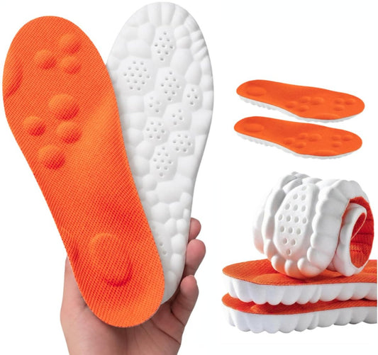 Comfort 365 Steppers Einlegesohlen - Weiche Memory-Schaum-Massage-Cloud-Einlagen für Männer und Frauen - Plantarfasziitis-Einlegesohlen mit Fußgewölbeunterstützung für Schuhe, Arbeitsstiefel, Turnschuhe (US M 11-13)