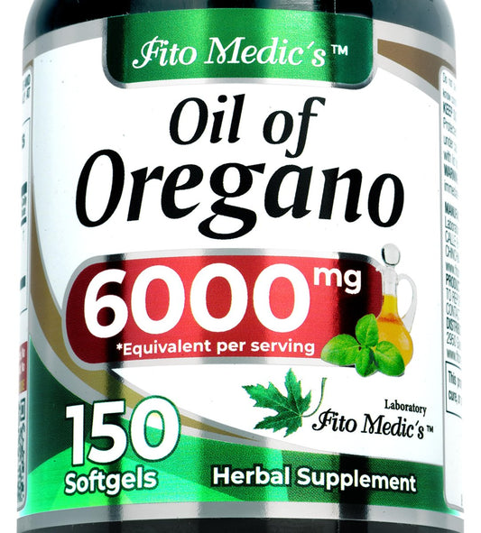 FITO MEDIC'S Lab | Oreganoöl | 150 Weichkapseln | Oregano Öl | Pflanzliches Nahrungsergänzungsmittel