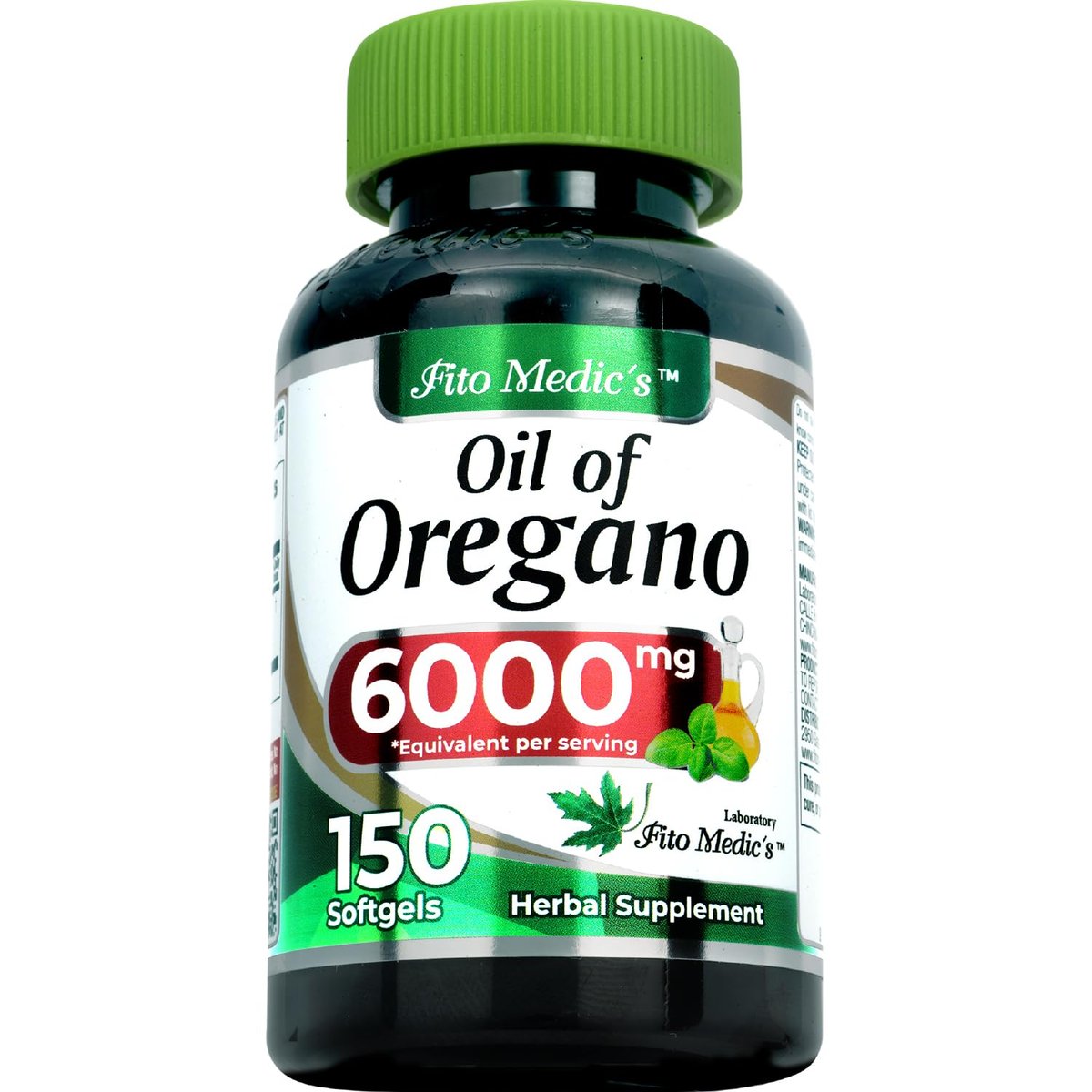FITO MEDIC'S Lab | Oreganoöl | 150 Weichkapseln | Oregano Öl | Pflanzliches Nahrungsergänzungsmittel