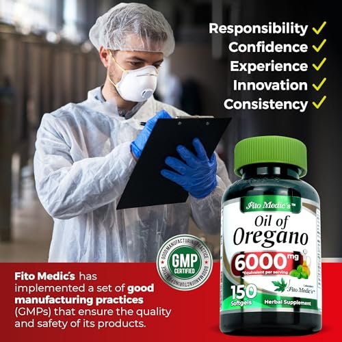 FITO MEDIC'S Lab | Oreganoöl | 150 Weichkapseln | Oregano Öl | Pflanzliches Nahrungsergänzungsmittel