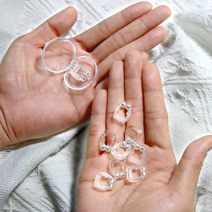 Nasendilatatoren zum Schlafen – Anti-Schnarch-Clip für tiefen Schlaf, 8 Stück, Weiß