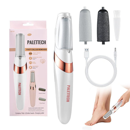 Elektrischer Hornhautentferner, wiederaufladbarer Fußfeilen-Pediküre-Set für harte, trockene, rissige Haut, professionelle Fußpflege für glatte Füße, ideales Geschenk für Frauen und Männer
