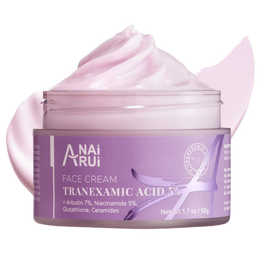 ANAI RUI Tranexamsäure-Gesichtscreme mit 70.000 ppm Arbutin & 50.000 ppm TXA, 5% Niacinamid, gegen dunkle Flecken, für glatte & ebenmäßige Haut, 1,7 oz