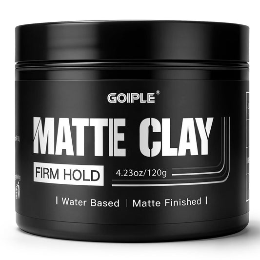 Goiple Haarstyling Clay für Männer – Fester Halt, Mattes Finish, mit natürlichen Inhaltsstoffen für Volumen & Textur, 120g (4,23 oz)