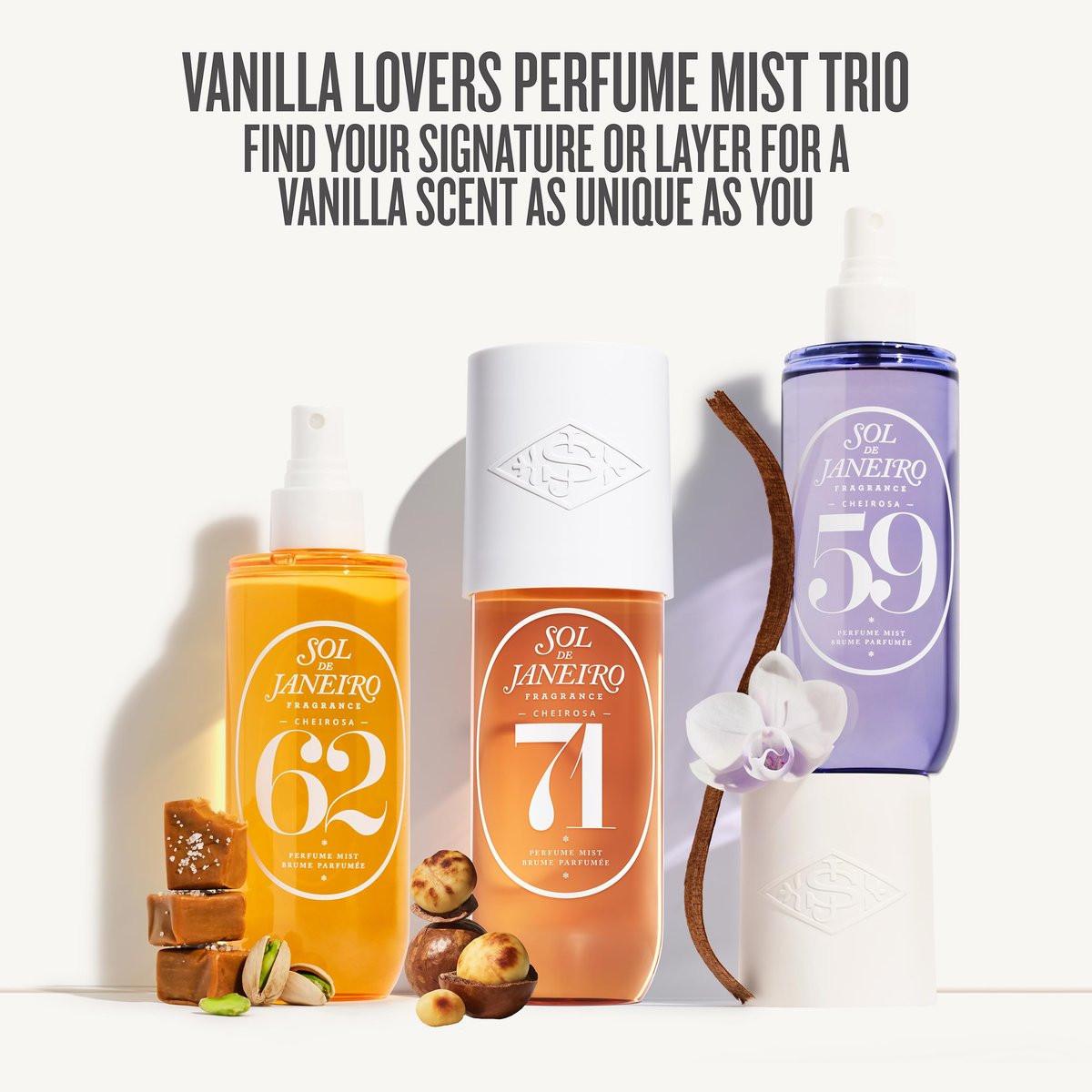 Sol de Janeiro Vanilla Lovers Duftmist Set – Cheirosa 62, 71 & 59 – 3 x 90 ml (3er-Pack)
