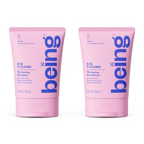 BEING BIG VOLUME Thickening Shampoo und Conditioner Set 354ml mit Avocado und Macadamiaöl