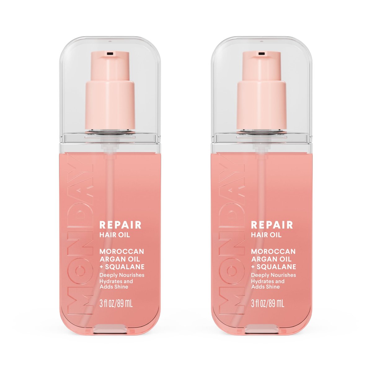 MONDAY HAIRCARE REPAIR Haaröl mit Marokkanischem Arganöl & Squalan – 3 oz, Tiefenpflege, Feuchtigkeit und Glanz (2er-Pack)