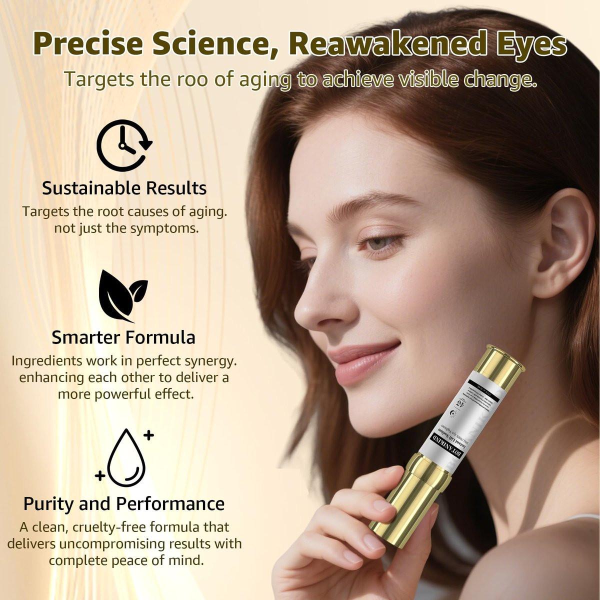 15S Instant Eye Tightener Cream – Firmx Eye & Face Cream mit PDRN, Panthenol, 0,7 Fl Oz – Sofortige Straffung für Augenringe, Tränensäcke & Falten