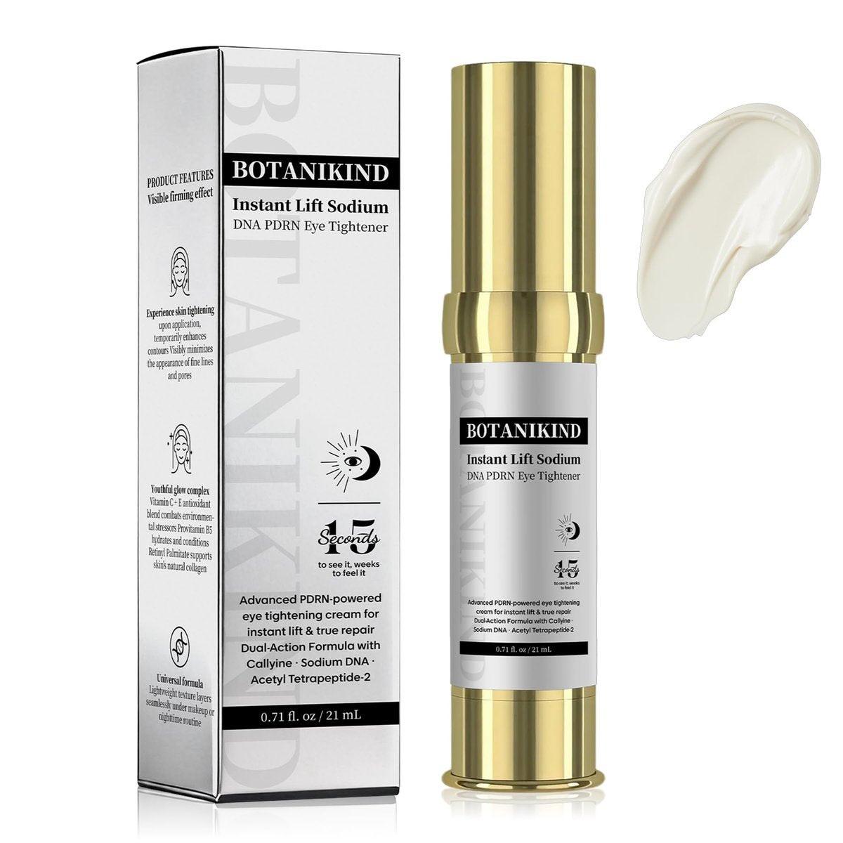 15S Instant Eye Tightener Cream – Firmx Eye & Face Cream mit PDRN, Panthenol, 0,7 Fl Oz – Sofortige Straffung für Augenringe, Tränensäcke & Falten