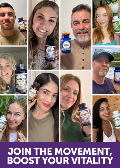 Lunakai USA Hergestellte Safran-Ergänzung für Frauen & Männer 176 mg – 8-in-1 Safranextrakt-Kapseln mit Rhodiola & Mucuna für tägliche Stimmung, Konzentration & Augengesundheit, Nicht-GVO, 60 Stück