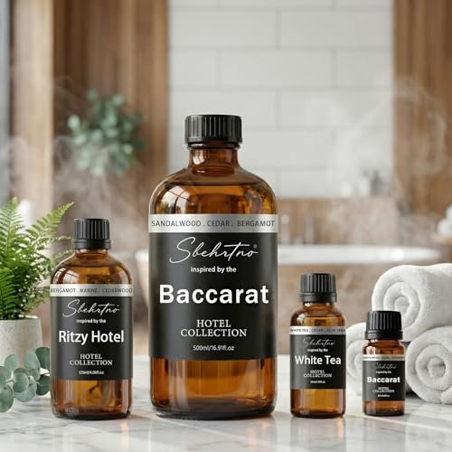 Hotel Collection Diffuser Oil – Inspiriert vom Baccarat Hotel Duft – Sandelholz, Bergamotte & Zedernholz – für Duft- und Wasserlose Diffuser (0,34 Fl Oz (1er Pack))