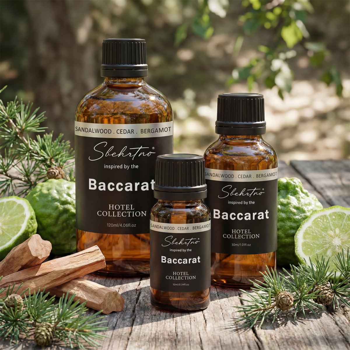 Hotel Collection Diffuser Oil – Inspiriert vom Baccarat Hotel Duft – Sandelholz, Bergamotte & Zedernholz – für Duft- und Wasserlose Diffuser (0,34 Fl Oz (1er Pack))