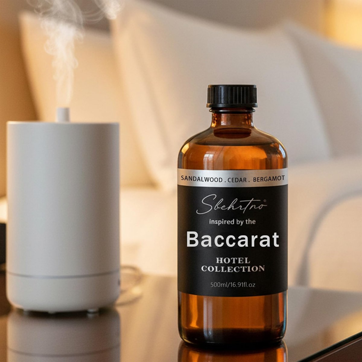 Hotel Collection Diffuser Oil – Inspiriert vom Baccarat Hotel Duft – Sandelholz, Bergamotte & Zedernholz – für Duft- und Wasserlose Diffuser (0,34 Fl Oz (1er Pack))