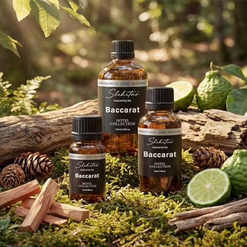 Hotel Collection Diffuser Oil – Inspiriert vom Baccarat Hotel Duft – Sandelholz, Bergamotte & Zedernholz – für Duft- und Wasserlose Diffuser (0,34 Fl Oz (1er Pack))