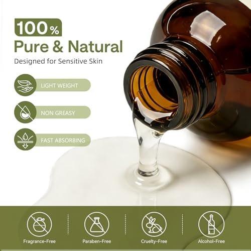 Cyperus Rotundus Öl zur Haarentfernung: 100% reiner natürlicher Haarwuchshemmer Serum, 60 Sekunden schnelle Absorption, verkleinert Poren, beugt eingewachsenen Haaren vor, feuchtigkeitsspendend & beruhigend für alle Hauttypen, 2 Stück