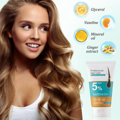 2er-Pack 5% Haarwuchs Kopfhautmassage-Creme, Professionelle Haarpflege-Creme gegen Haarausfall mit Rosmarin und Biotin für Männer und Frauen, Stärkt Haarwurzeln und fördert schnelles Nachwachsen