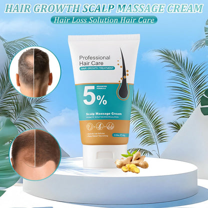 2er-Pack 5% Haarwuchs Kopfhautmassage-Creme, Professionelle Haarpflege-Creme gegen Haarausfall mit Rosmarin und Biotin für Männer und Frauen, Stärkt Haarwurzeln und fördert schnelles Nachwachsen