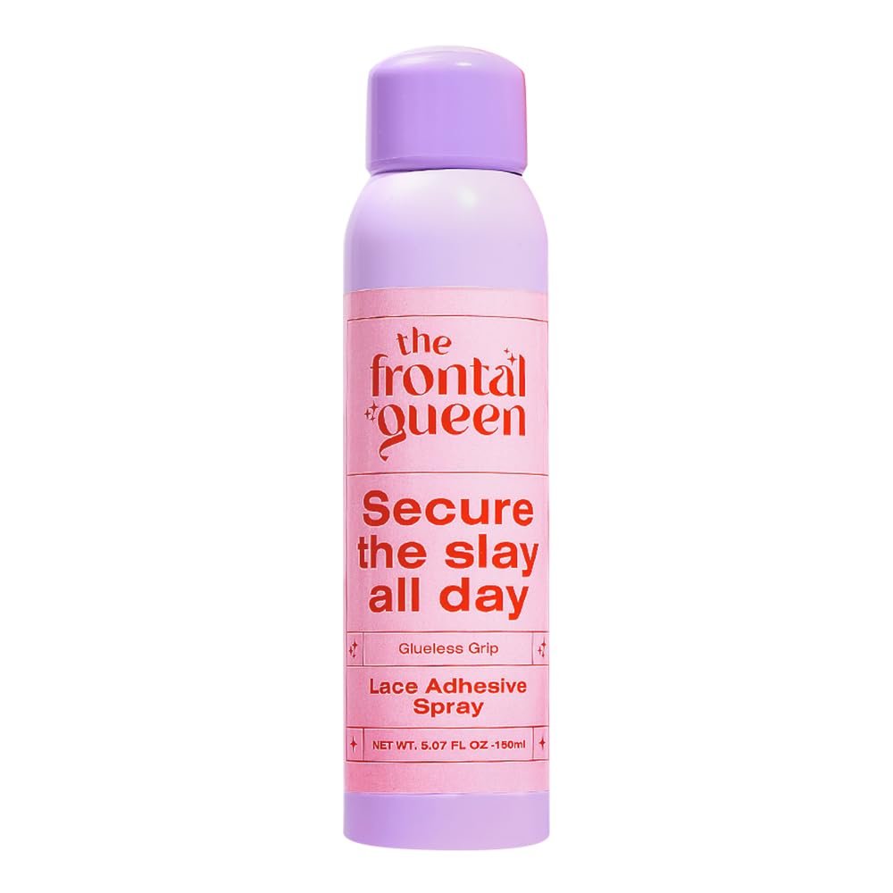 The Frontal Queen Lace Adhesive Spray – Unsichtbarer, extra starker Halt für glueless Installations – klarer Trockenfilm