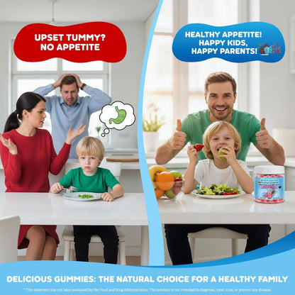 Wermut Schwarze Walnuss Nelke Para Clean für Menschen & Kinder, Kräuter-Darmgesundheits-Gummis mit Wermut, Kürbiskernen, Vitamin C, D3, Zink, Probiotika für natürliche Darmreinigung, Immununterstützung - 60 Gummis