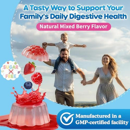 Wermut Schwarze Walnuss Nelke Para Clean für Menschen & Kinder, Kräuter-Darmgesundheits-Gummis mit Wermut, Kürbiskernen, Vitamin C, D3, Zink, Probiotika für natürliche Darmreinigung, Immununterstützung - 60 Gummis