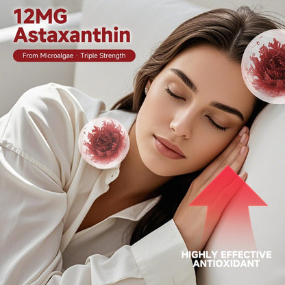 Axldrn Astaxanthin 12mg, 120 Softgels – Hochwertiges Antioxidans für Augen, Haut, Immunsystem und Durchblutung