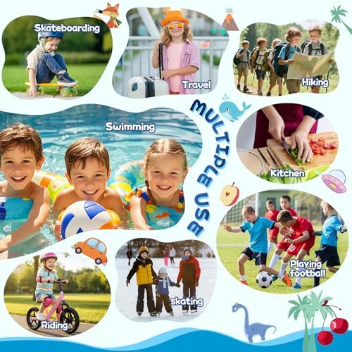 150er-Pack Kinderpflaster, Leuchtende wasserdichte Pflaster, Einheitsgröße, 5 Designs, für kleine Schnitte, Schrammen und Erste Hilfe