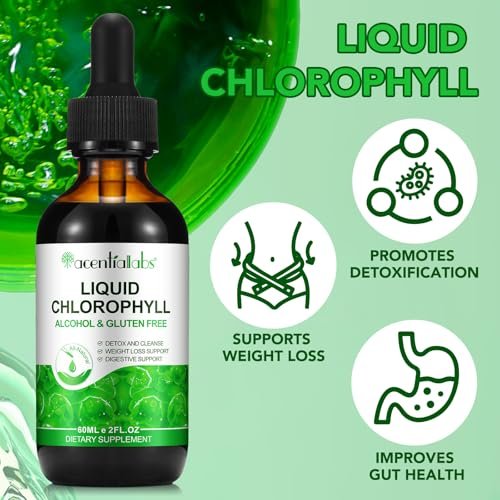 Moulis Flüssiges Chlorophyll – Tropfen zur natürlichen Körperfrische & Geruchskontrolle, 60 ml