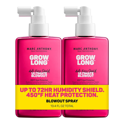 Marc Anthony Grow Long Ultimate Blowout Spray 2er-Pack – Hitzeschutz & Volumen für langes Haar