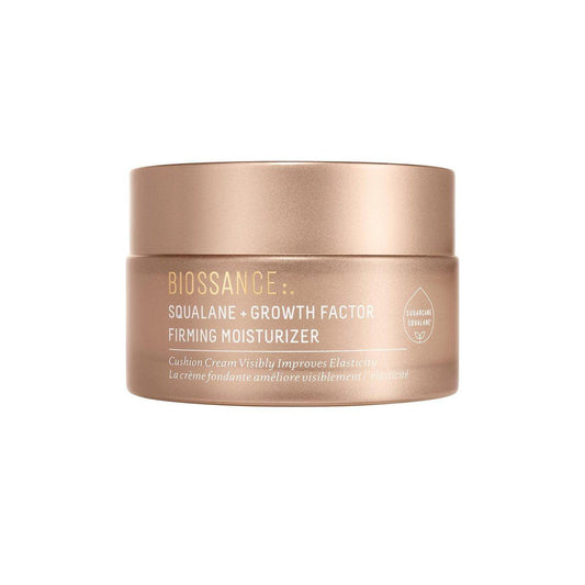 BIOSSANCE Anti-Aging-Gesichtsfeuchtigkeitscreme mit Wachstumsfaktor, Peptiden & veganem Kollagen – Straffende Gesichts- und Halscreme gegen Falten & feine Linien – Squalan-Peptid-Kollagen-Feuchtigkeitscreme für alternde Haut 50ml