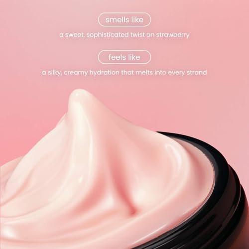 BONDIBOOST Strawberry Gum Haarmaske für geschädigtes Haar [250 ml], Tiefenpflegende Haarmaske, klinisch belegt zur Verbesserung von Spliss, Arganöl + Biotinoyl Tripeptid-1 Formel, sulfatfrei