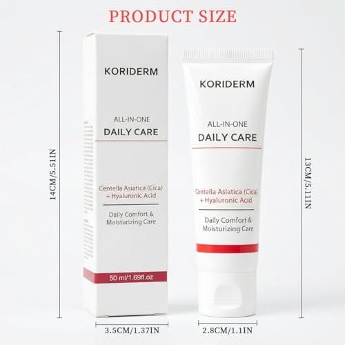 Koriderm Time Reverse Cream – Feuchtigkeitscreme für das Gesicht mit Centella Asiatica, All-in-One Hautpflege für hydratisierte & strahlende Haut, 50 ml