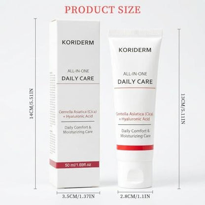 Koriderm Time Reverse Cream – Feuchtigkeitscreme für das Gesicht mit Centella Asiatica, All-in-One Hautpflege für hydratisierte & strahlende Haut, 50 ml